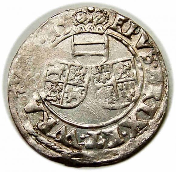 3 krajcary 1615 Karol Austriacki Księstwo Nyskie Biskupów Wrocławskich Nysa (2)