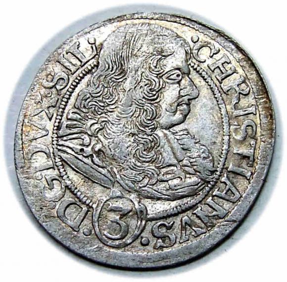 3 krajcary 1669 Christian Wołowski Księstwo Brzesko - Legnicko - Wołowskie Brzeg (1)