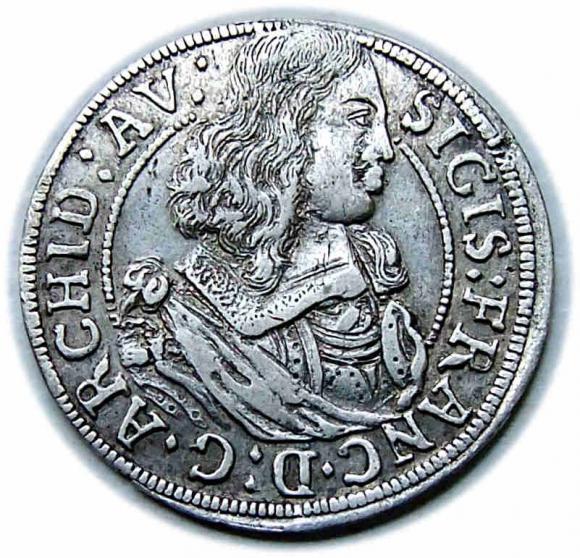 3 krajcary 1663 Zygmunt Franciszek Austria Tyrol Hall (1)