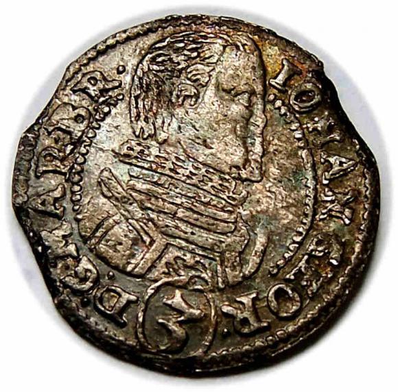 3 krajcary 1617 Jan Jerzy Hohenzollern Księstwo Karniowskie Karniów (1)