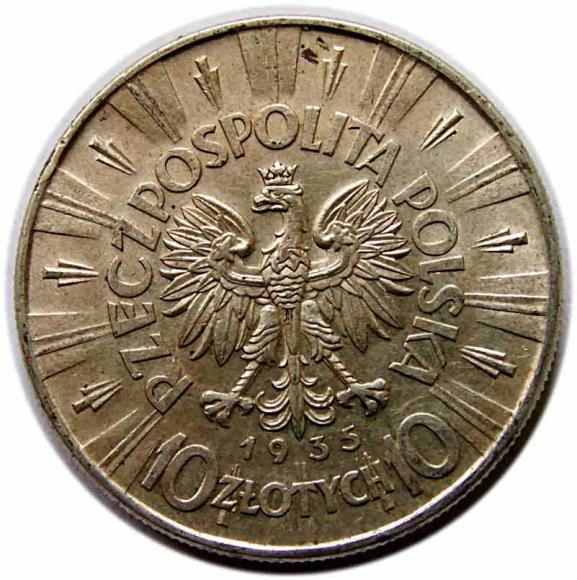 10 złotych 1935 Józef Piłsudski II RP Warszawa (2)