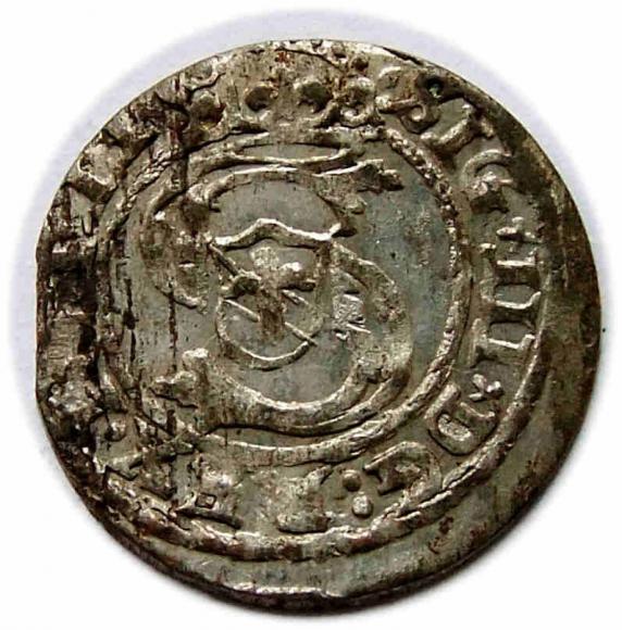 Szeląg 1601 Zygmunt III Waza Ryga (1)
