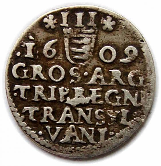 Trojak 1609 Gabriel Batory Siedmiogród (2)