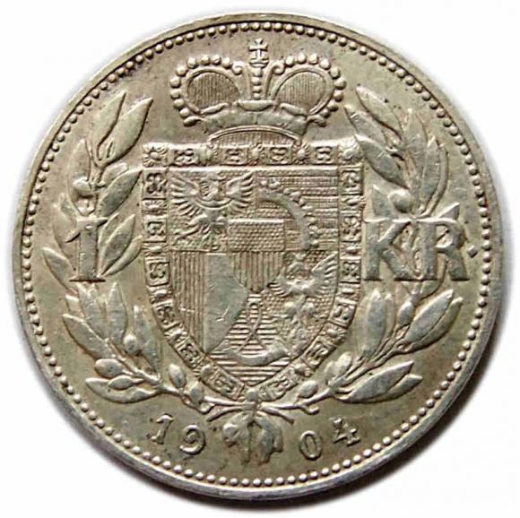 1 korona 1904 Jan II Liechtenstein (2)