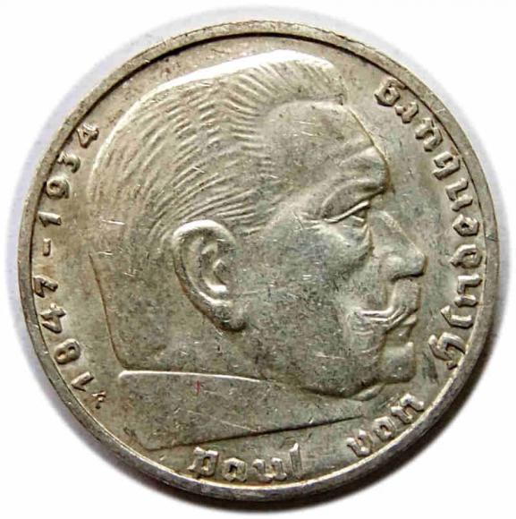 2 marki 1937 F Niemcy Stuttgart (1)