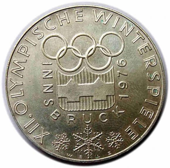 100 szylingów 1976 XII Olimpiada Zimowa w Innsbruck Austria (1)