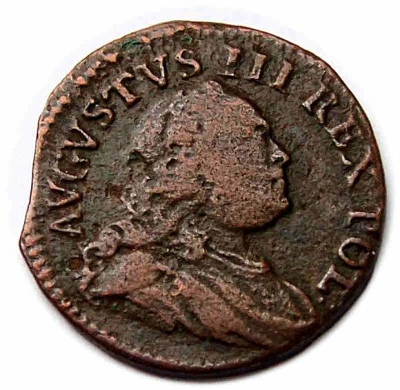 Szeląg 1749 August III Drezno (1)