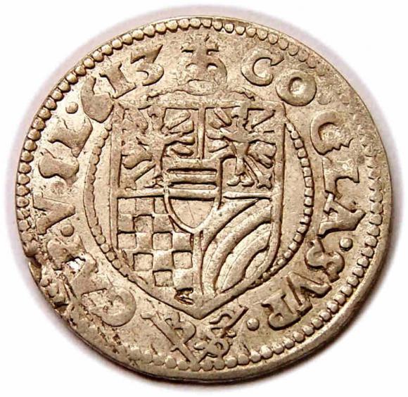 3 krajcary 1613 Karol II Podiebradowicz Księstwo Ziębicko - Oleśnickie Oleśnica (2)