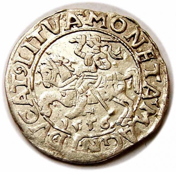 Półgrosz 1556 Zygmunt II August Wilno (1)