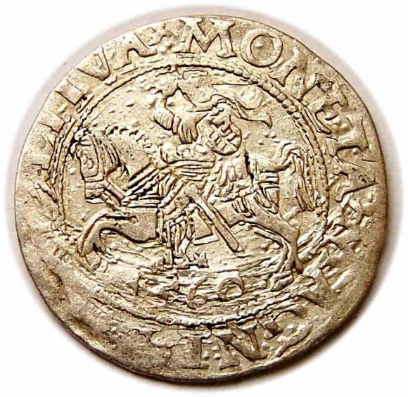 Półgrosz 1560 Zygmunt II August Wilno (1)