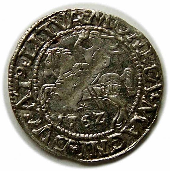 Półgrosz 1562 Zygmunt II August Wilno (1)