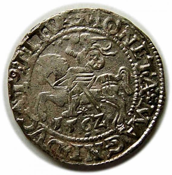 Półgrosz 1562 Zygmunt II August Wilno (1)
