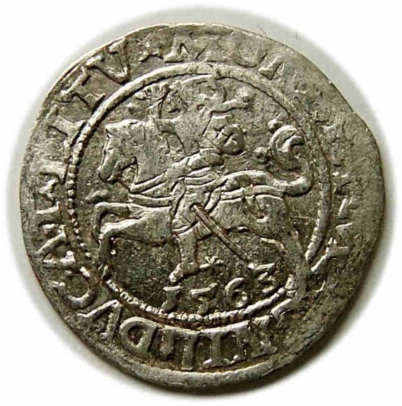 Półgrosz 1563 Zygmunt II August Wilno (1)