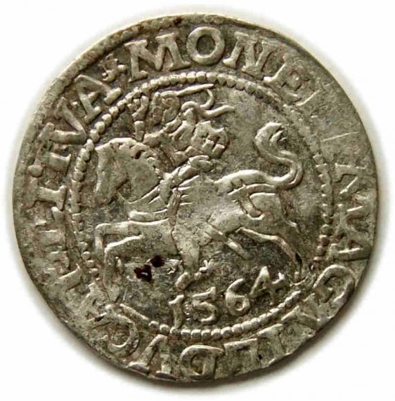 Półgrosz 1564 Zygmunt II August Wilno (1)
