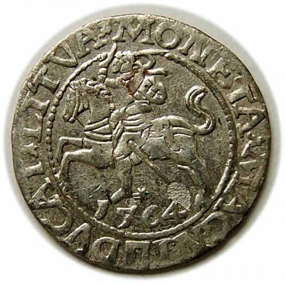 Półgrosz 1564 Zygmunt II August Wilno (1)