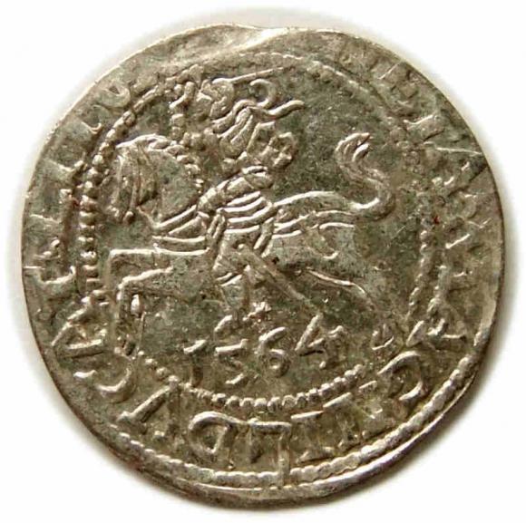 Półgrosz 1564 Zygmunt II August Wilno (1)