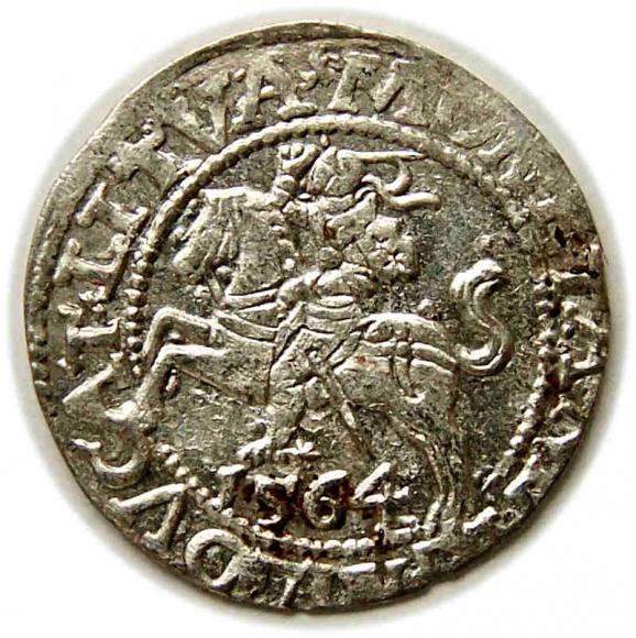 Półgrosz 1564 Zygmunt II August Wilno (1)
