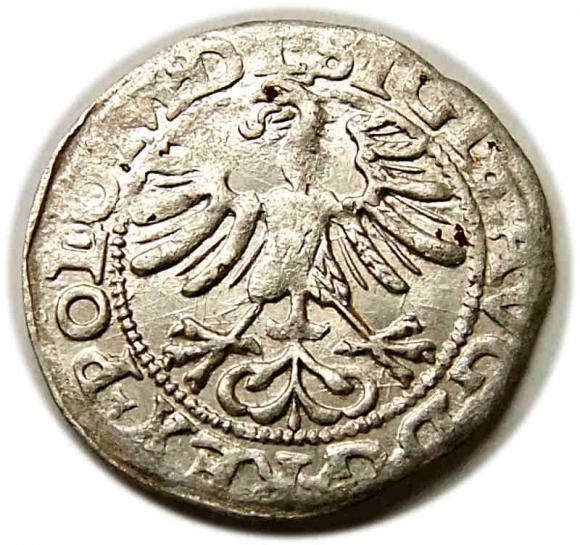 Półgrosz 1565 Zygmunt II August Wilno (2)