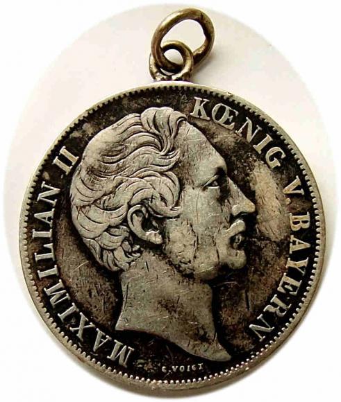 2 guldeny 1852 Maksymilian II Bawarski Bayern (1)