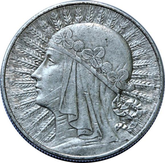 10 złotych 1932 Głowa Kobiety II RP Londyn (1)