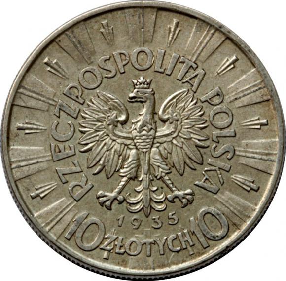 10 złotych 1935 Józef Piłsudski II RP Warszawa (2)