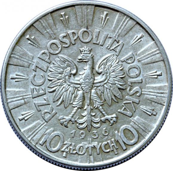 10 złotych 1936 Józef Piłsudski II RP Warszawa (2)