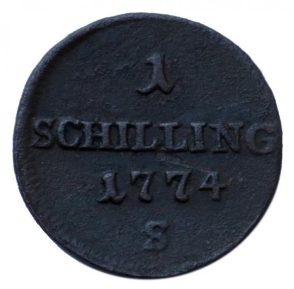 1 schilling 1774 Maria Teresa Habsburg Księstwo Oświęcimsko - Zatorskie Smolnik (1)