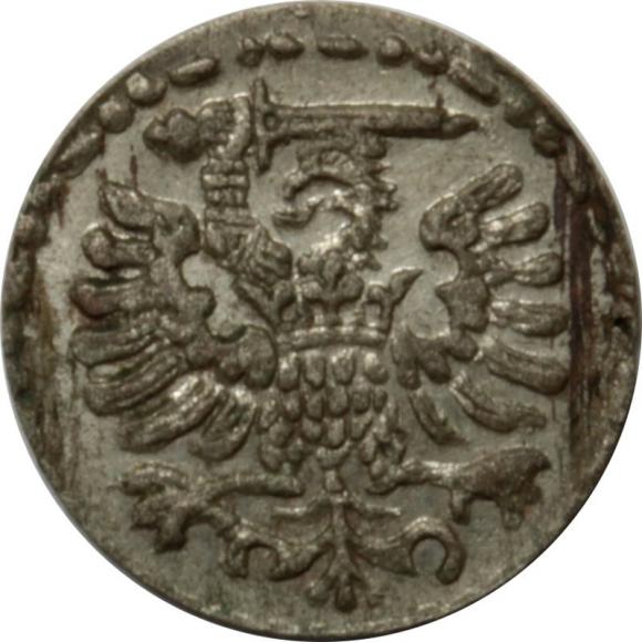 Denar 1595 Zygmunt III Waza Gdańsk (2)