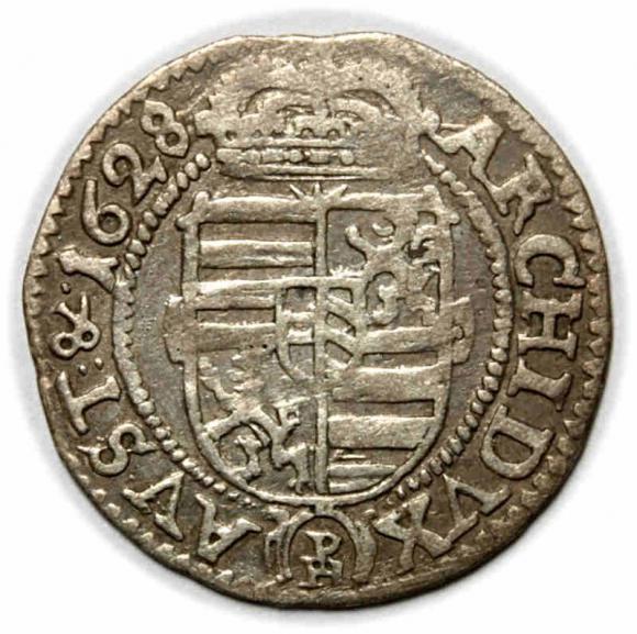 3 krajcary 1628 Ferdynand III Habsburg Kłodzko (2)