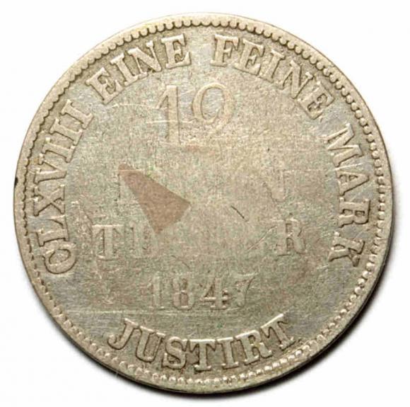 1/12 talara 1847 Ernest August V Hanowerski Hanower (2)
