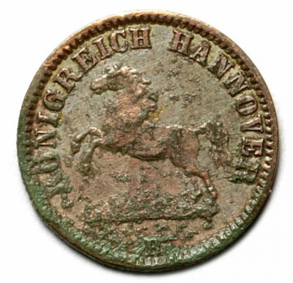 Półgrosz 1862 Jerzy V Hanower (2)