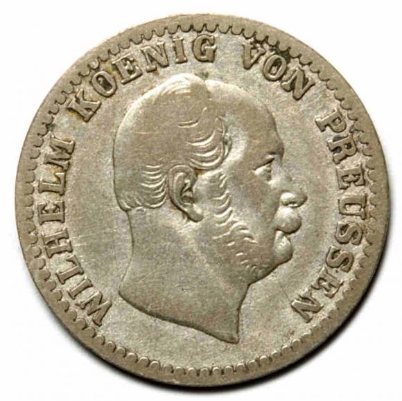 2 1/2 silber groschen 1864 Wilhelm I Hohenzollern Niemcy Berlin (1)