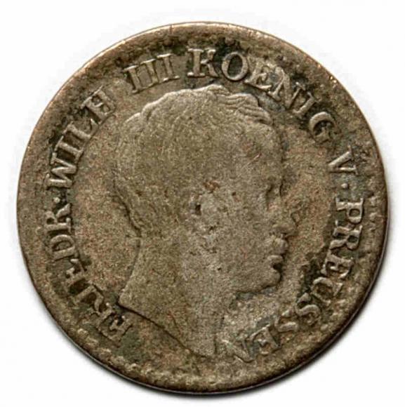 1 grosz srebrny  1822 Fryderyk Wilhelm III Niemcy Berlin (1)