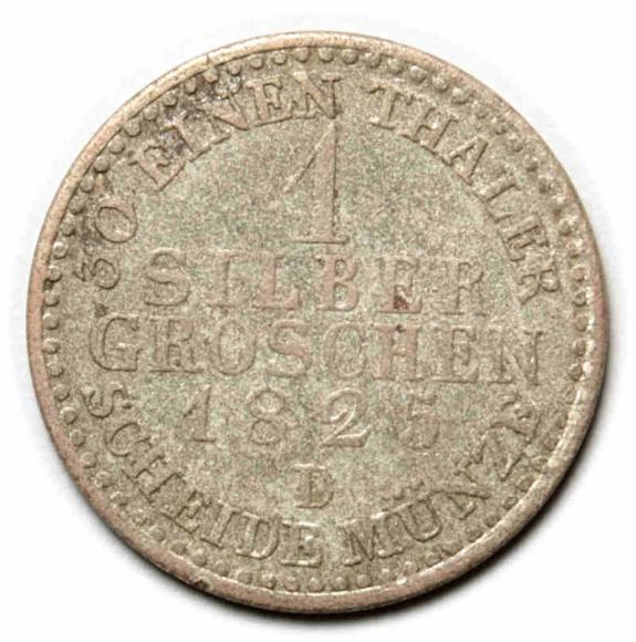 1 grosz srebrny 1825 Fryderyk Wilhelm III Niemcy Dusseldorf (2)