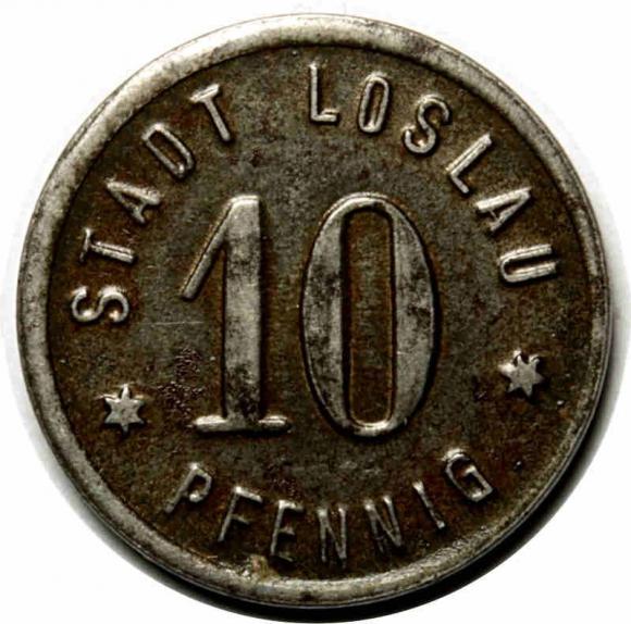 10 fenigów 1918 Wodzisław Śląski / Loslau (1)