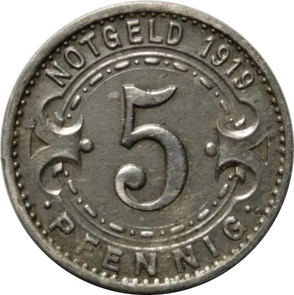 5 fenigów 1919 Witten (1)