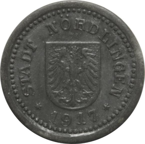 5 fenigów 1917 Nordlingen (1)