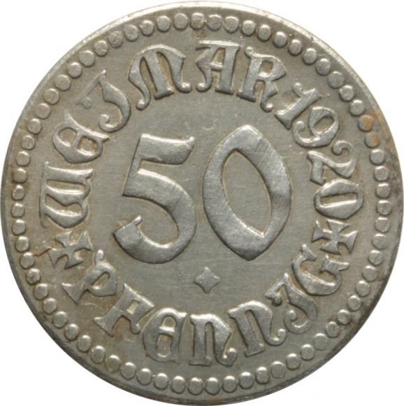 50 fenigów 1920 Weimar (1)