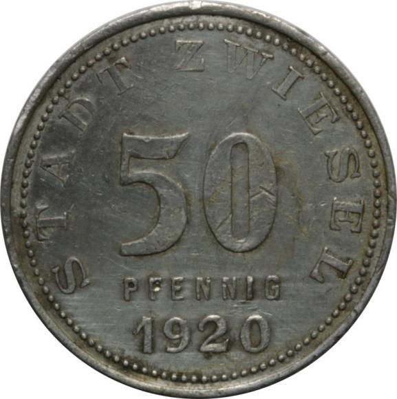 50 fenigów 1920 Zwiesel (1)