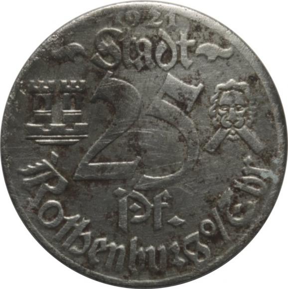 25 fenigów 1921 Rothenburg (1)