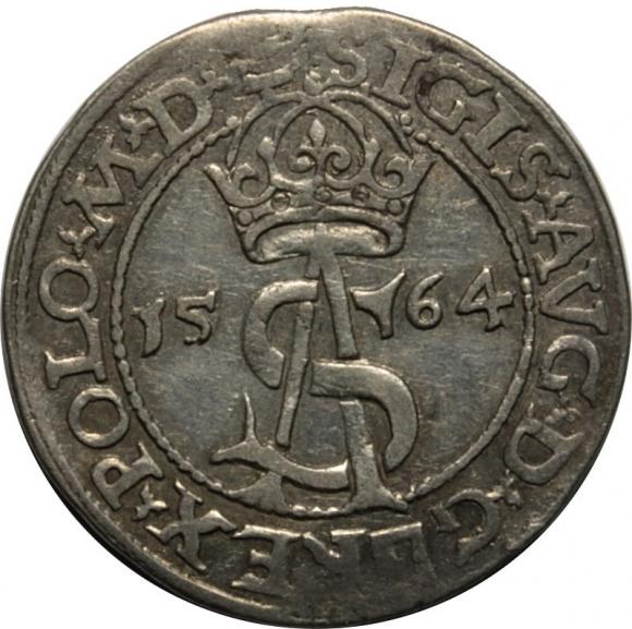 Trojak 1564 Zygmunt II August Wilno (1)