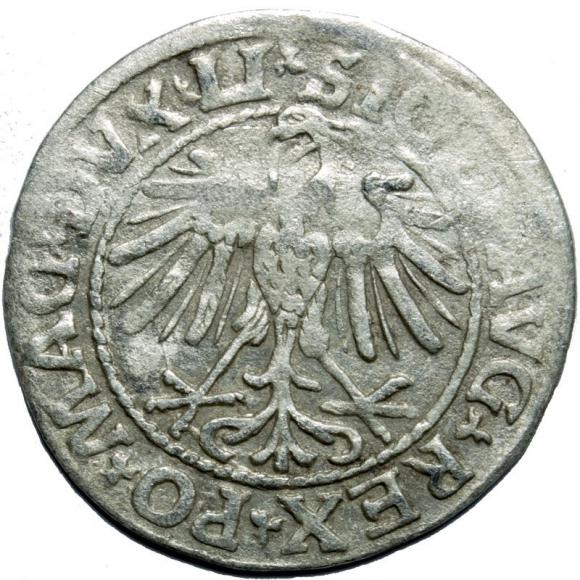 Półgrosz 1547 Zygmunt II August Wilno (2)