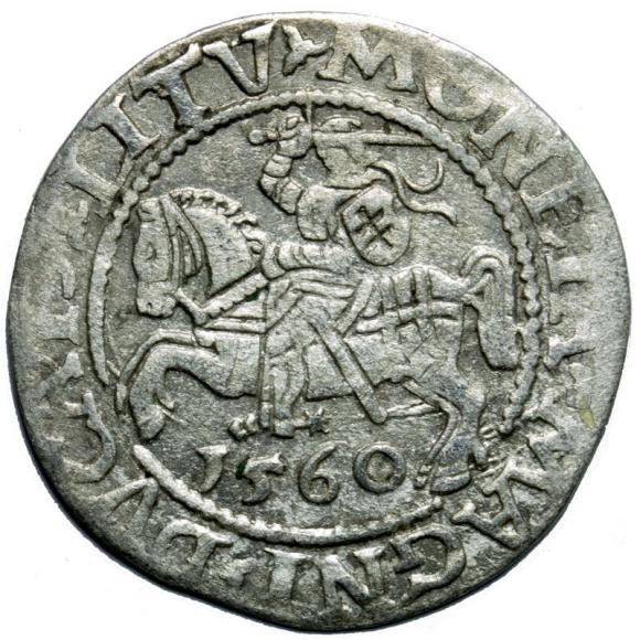 Półgrosz 1560 Zygmunt II August Wilno (1)