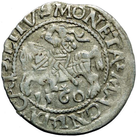Półgrosz 1560 Zygmunt II August Wilno (1)