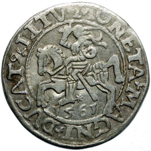 Półgrosz 1561 Zygmunt II August Wilno (1)