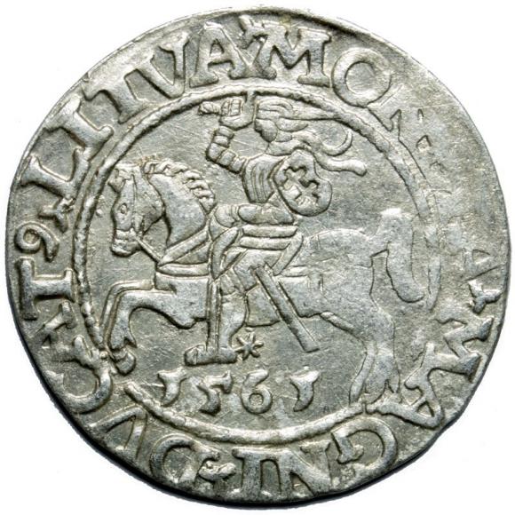 Półgrosz 1561 Zygmunt II August Wilno (1)