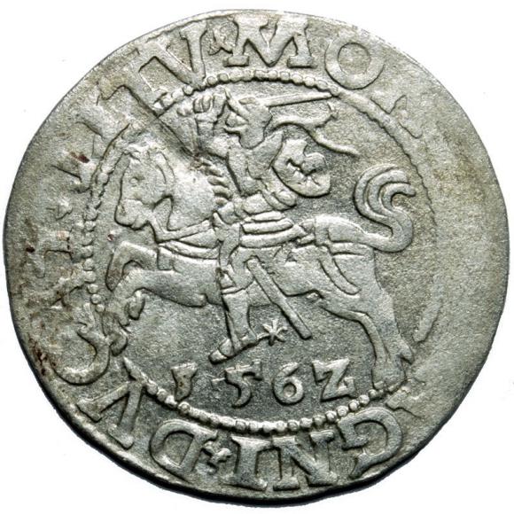 Półgrosz 1562 Zygmunt II August Wilno (1)