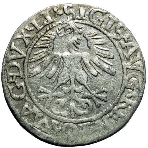Półgrosz 1562 Zygmunt II August Wilno (2)