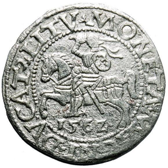 Półgrosz 1562 Zygmunt II August Wilno (1)