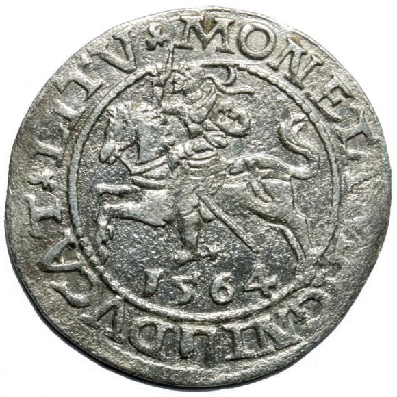 Półgrosz 1564 Zygmunt II August Wilno (1)